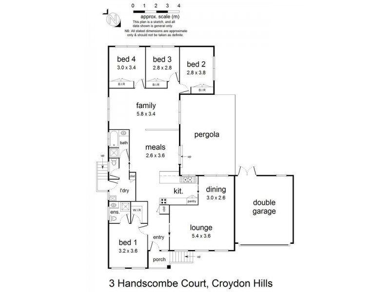 3 Handscombe Court, Croydon Hills VIC 3136 Floorplan