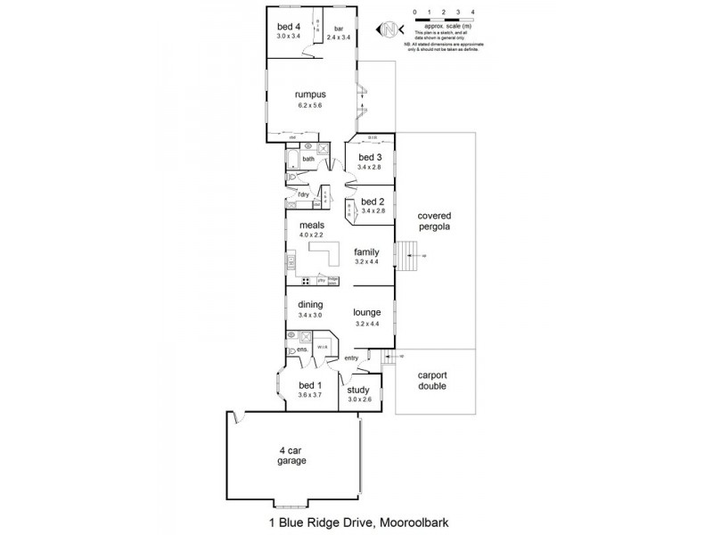 1 Blue Ridge Drive, Mooroolbark VIC 3138 Floorplan