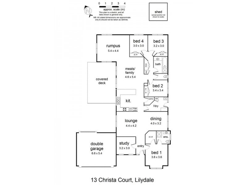 13 Christa Court, Lilydale VIC 3140 Floorplan
