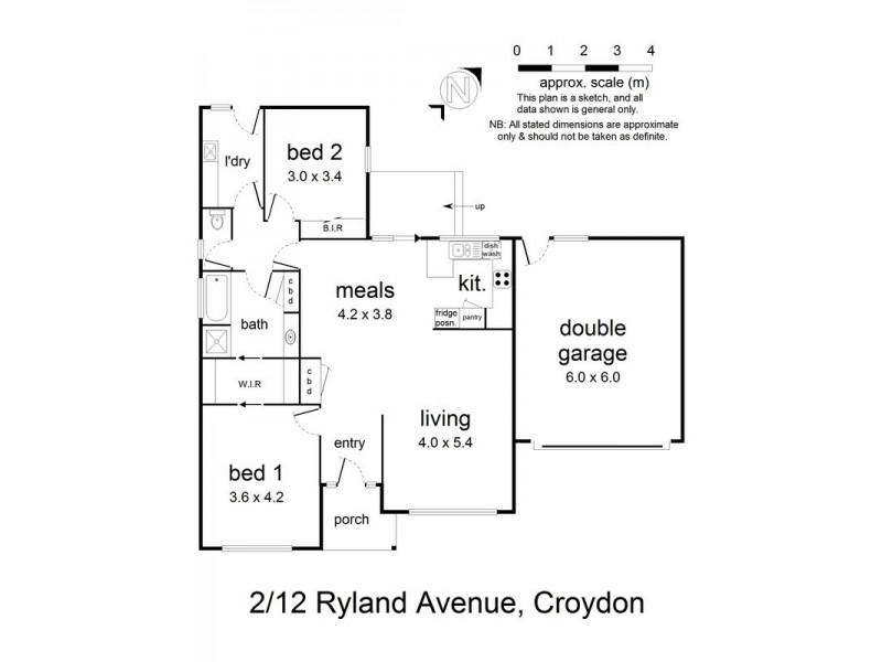 2/12 Ryland Avenue, Croydon VIC 3136 Floorplan