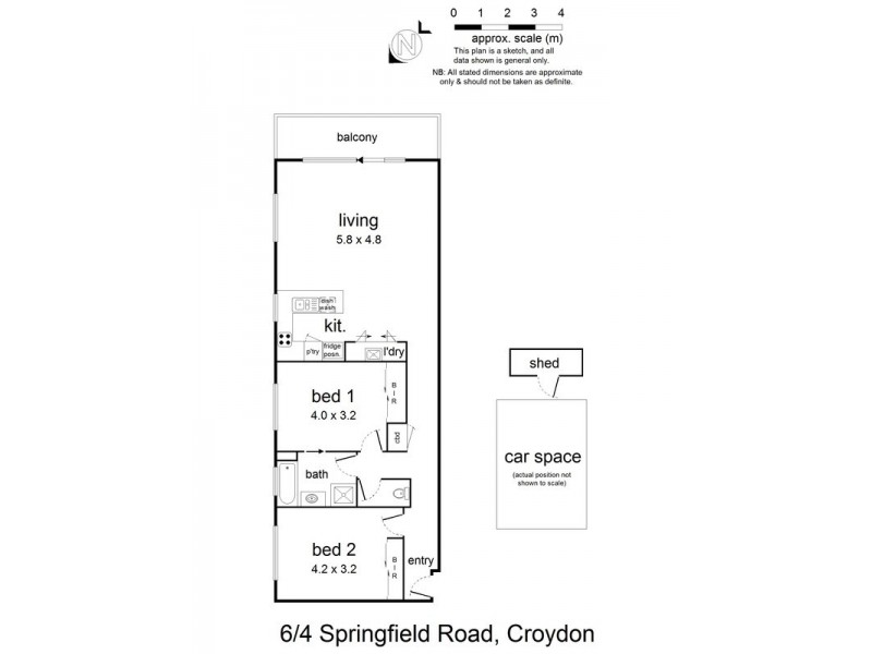 6/4 Springfield Avenue, Croydon VIC 3136 Floorplan