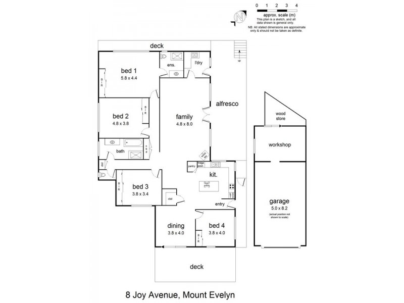 8 Joy Avenue, Mount Evelyn VIC 3796 Floorplan