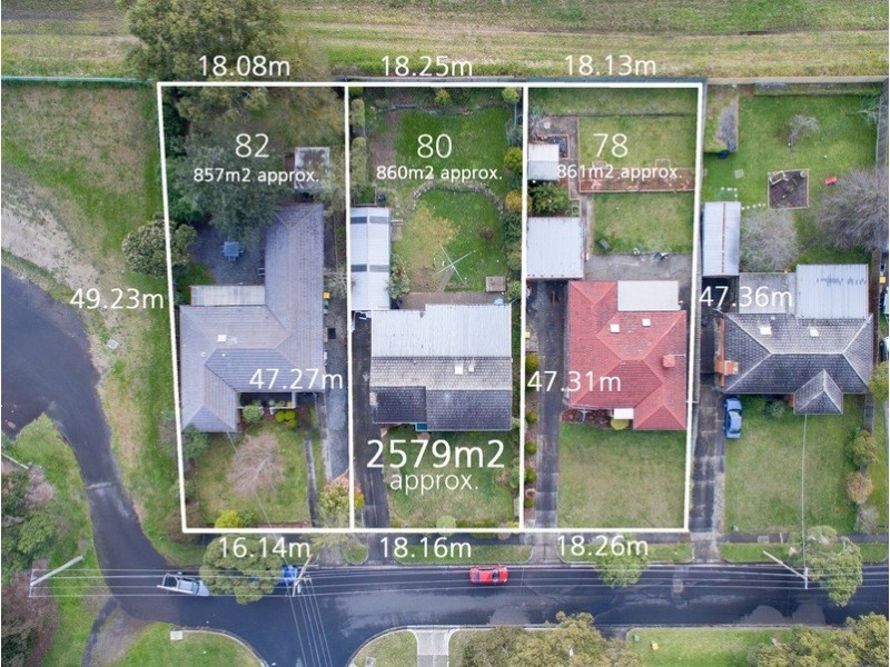 78 80 & 82 Croydondale Drive, Mooroolbark VIC 3138