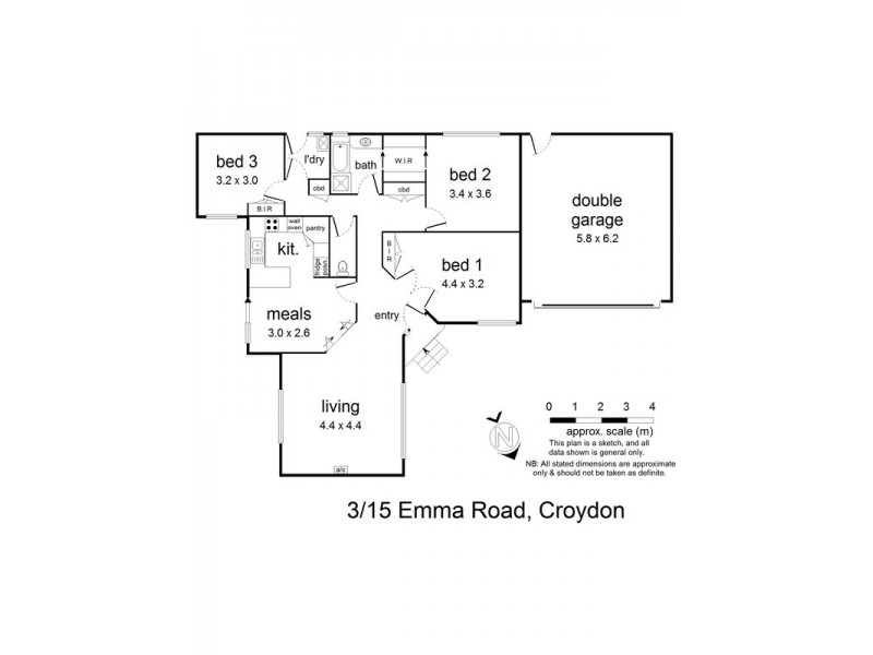 3/15 Emma Road, Croydon VIC 3136 Floorplan