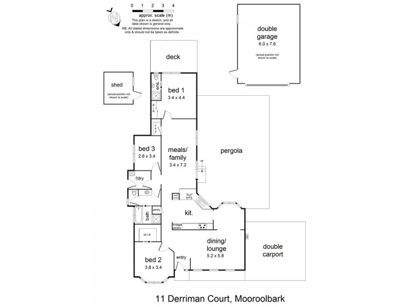 11 Derriman Court, Mooroolbark VIC 3138 Floorplan