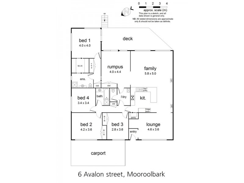 6 Avalon Street, Mooroolbark VIC 3138 Floorplan