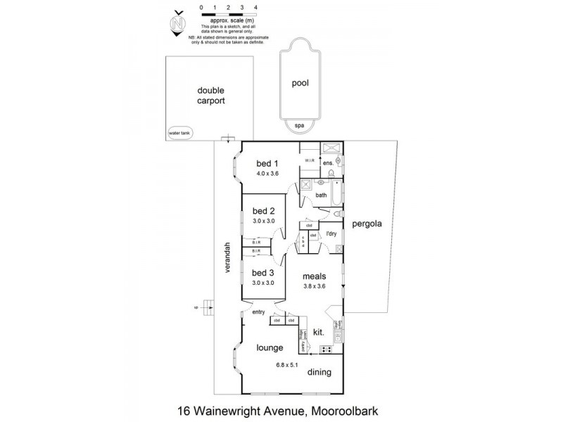 16 Wainewright Avenue, Mooroolbark VIC 3138 Floorplan