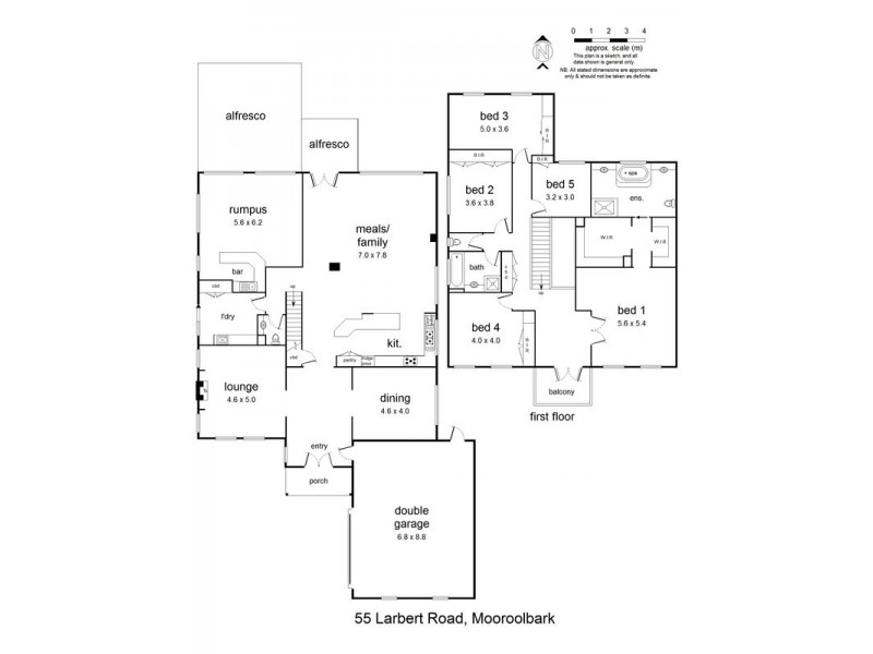 55 Larbert Road, Mooroolbark VIC 3138 Floorplan