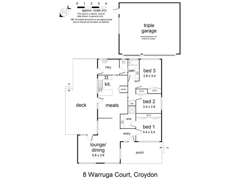 8 Warruga Court, Croydon VIC 3136 Floorplan