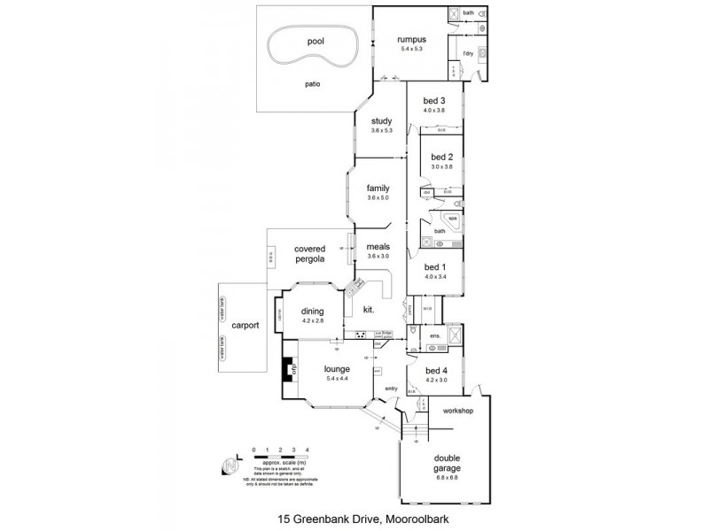 15 Greenbank Drive, Mooroolbark VIC 3138 Floorplan