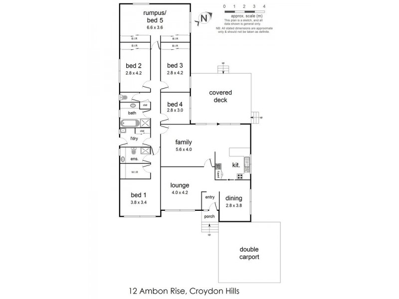 12 Ambon Rise, Croydon North VIC 3136 Floorplan