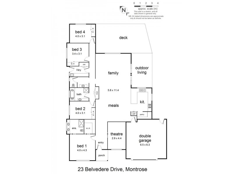 23 Belvedere Drive, Montrose VIC 3765 Floorplan