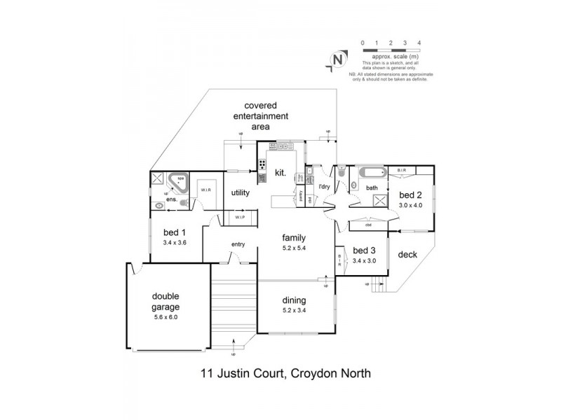 11 Justin Court, Croydon North VIC 3136 Floorplan