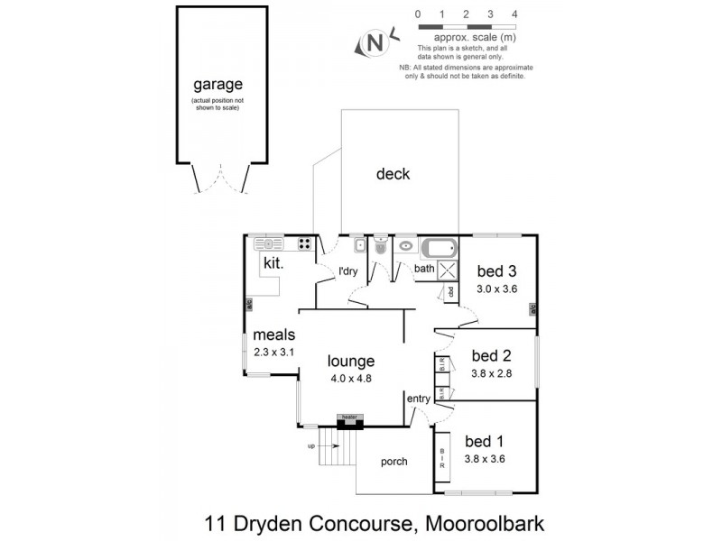 11 Dryden Concourse, Mooroolbark VIC 3138 Floorplan