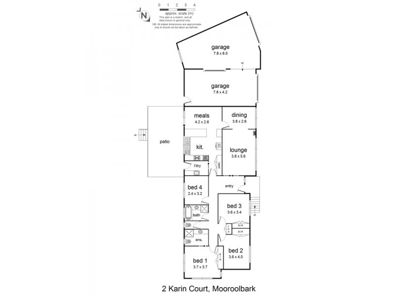 2 Karin Court, Mooroolbark VIC 3138 Floorplan