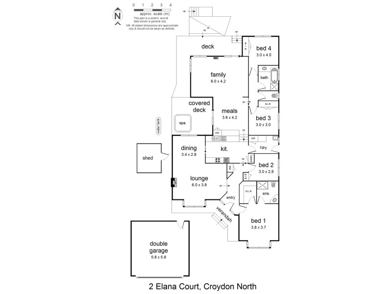 2 Elana Court, Croydon North VIC 3136 Floorplan