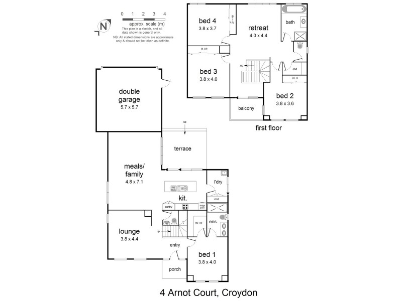 4 Arnot Court, Croydon VIC 3136 Floorplan