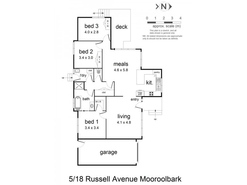 5/18 Russell Avenue, Mooroolbark VIC 3138 Floorplan