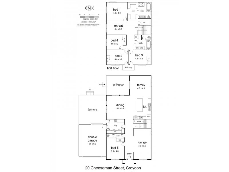 20 Cheeseman Street, Croydon VIC 3136 Floorplan