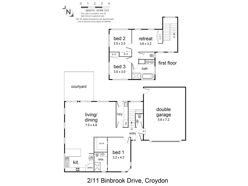2/11 Binbrook Drive, Croydon VIC 3136 Floorplan