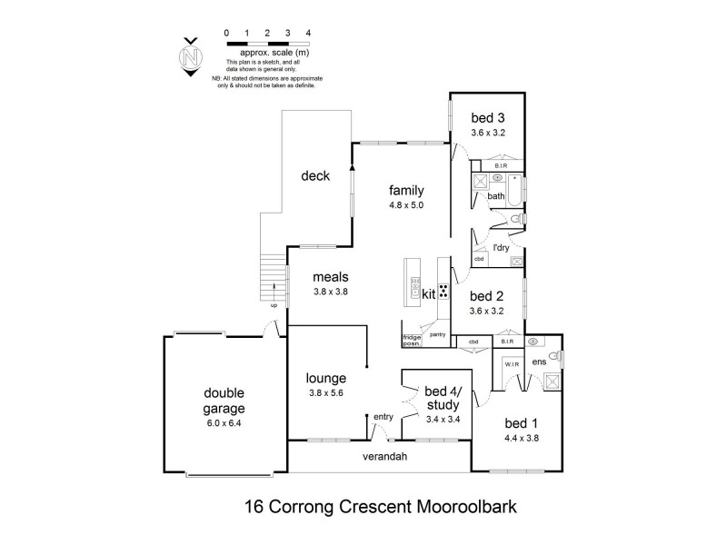 16 Corrong Crescent, Mooroolbark VIC 3138 Floorplan