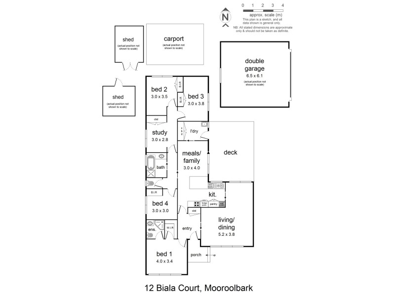 12 Biala Court, Mooroolbark VIC 3138 Floorplan