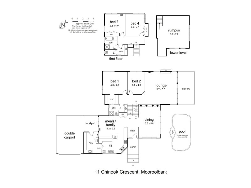 11 Chinook Crescent, Mooroolbark VIC 3138 Floorplan