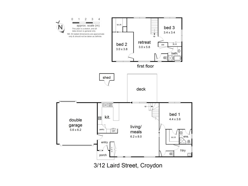 3/12 Laird Street, Croydon VIC 3136 Floorplan