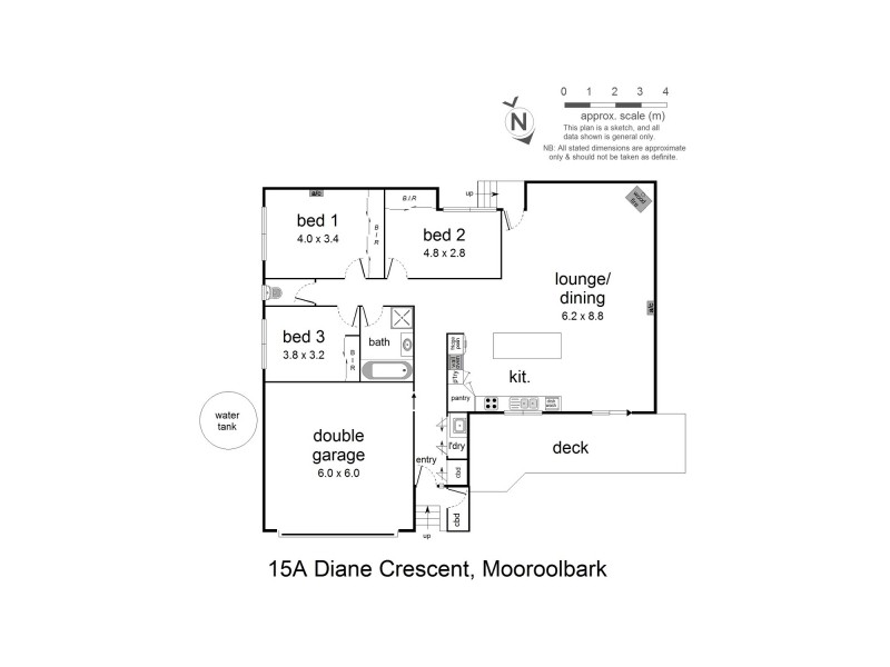 15a Diane Crescent, Mooroolbark VIC 3138 Floorplan