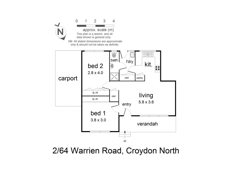 2/64 Warrien Road, Croydon VIC 3136 Floorplan