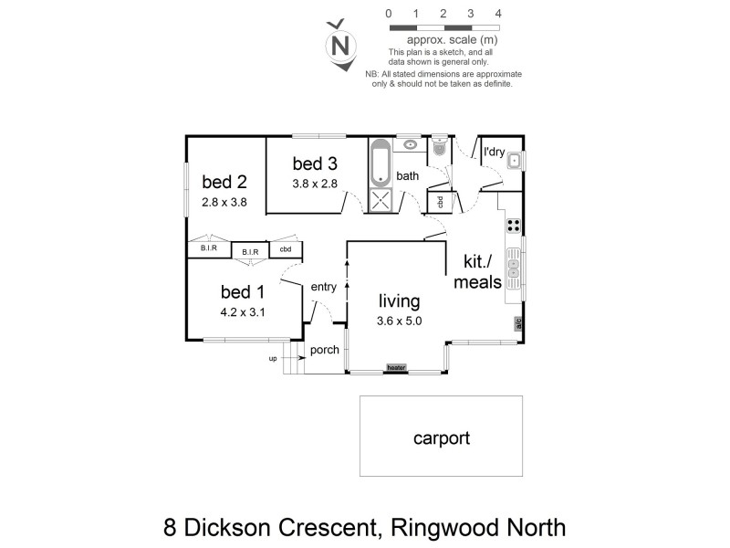 8 Dickson Crescent, Ringwood North VIC 3134 Floorplan