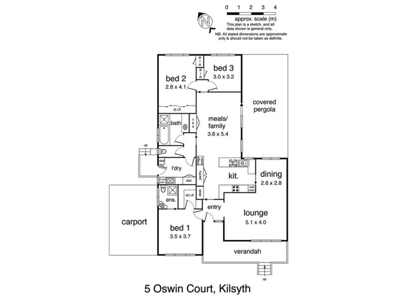 5 Oswin Court, Kilsyth VIC 3137 Floorplan