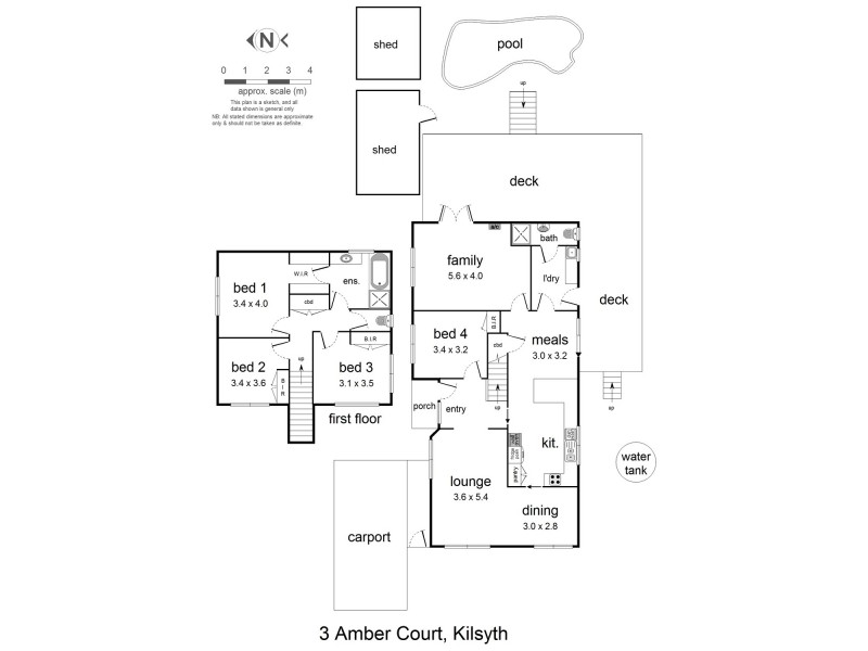 3 Amber Court, Kilsyth VIC 3137 Floorplan