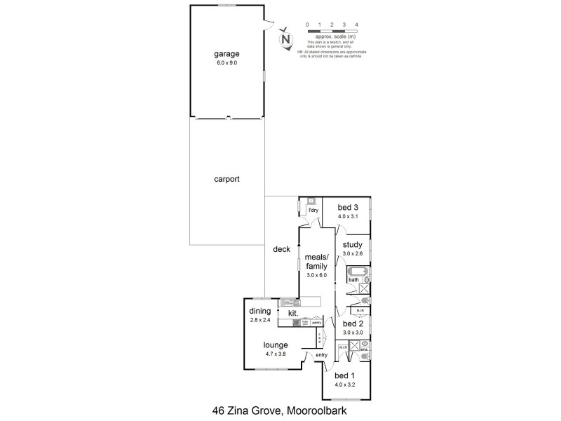 46 Zina Grove, Mooroolbark VIC 3138 Floorplan