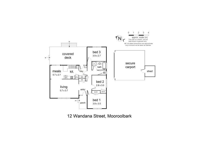 12 Wandana Street, Mooroolbark VIC 3138 Floorplan