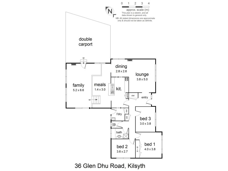 36 Glen Dhu Road, Kilsyth VIC 3137 Floorplan