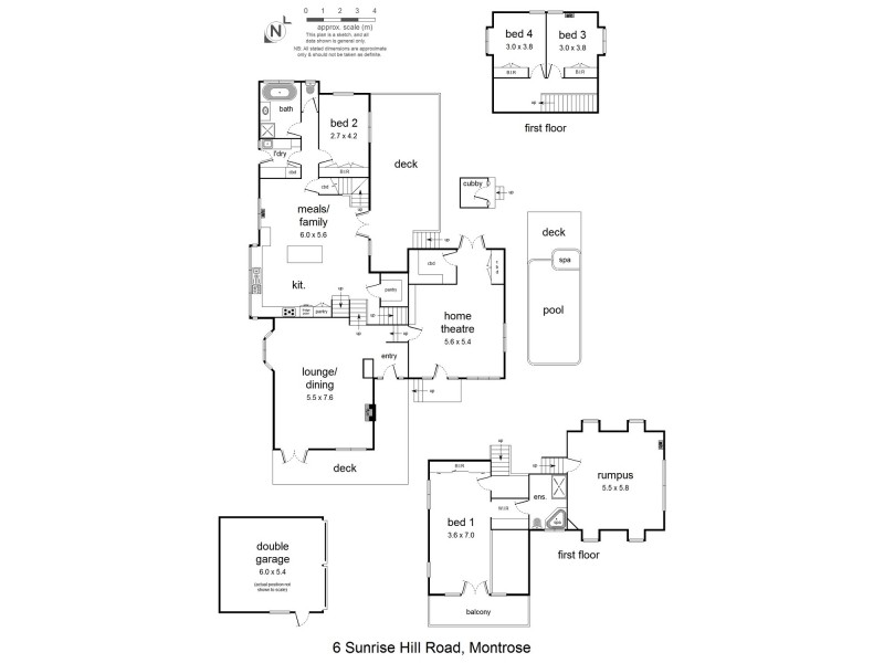 6 Sunrise Hill Road, Montrose VIC 3765 Floorplan