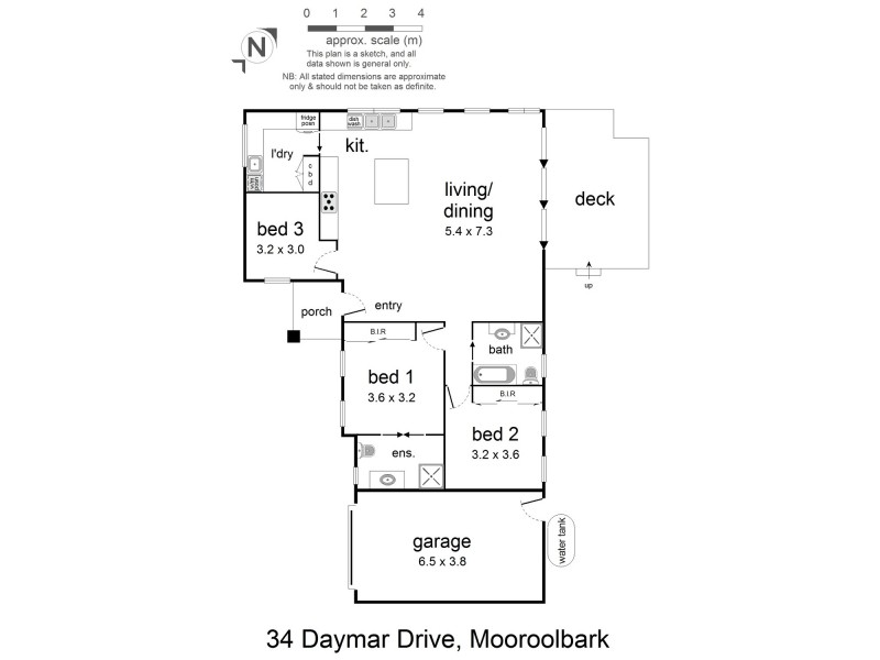 34 Daymar Drive, Mooroolbark VIC 3138 Floorplan