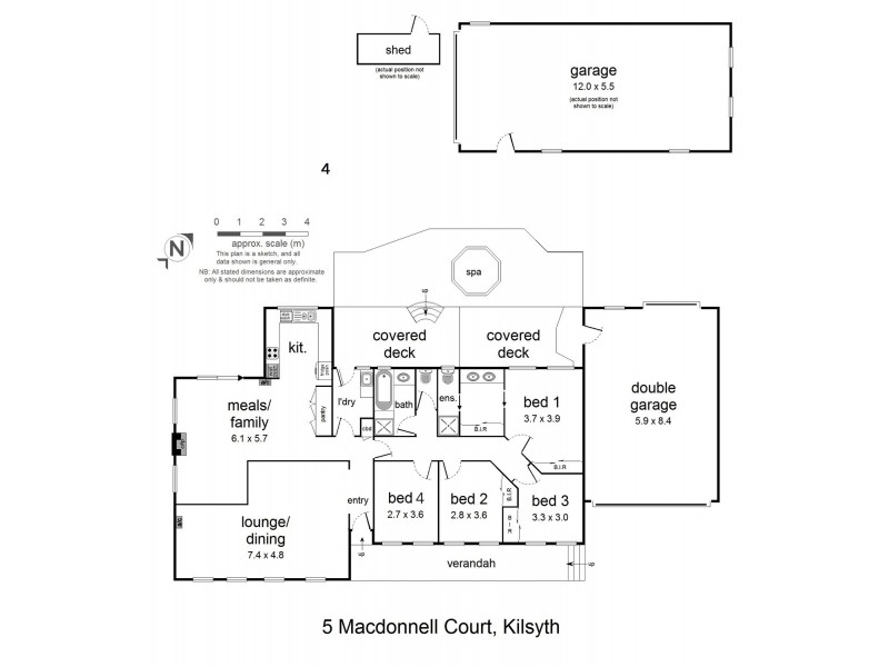 5 Macdonnell Court, Kilsyth VIC 3137 Floorplan