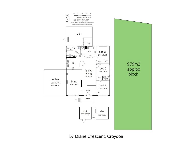 57 Diane Crescent, Croydon VIC 3136 Floorplan