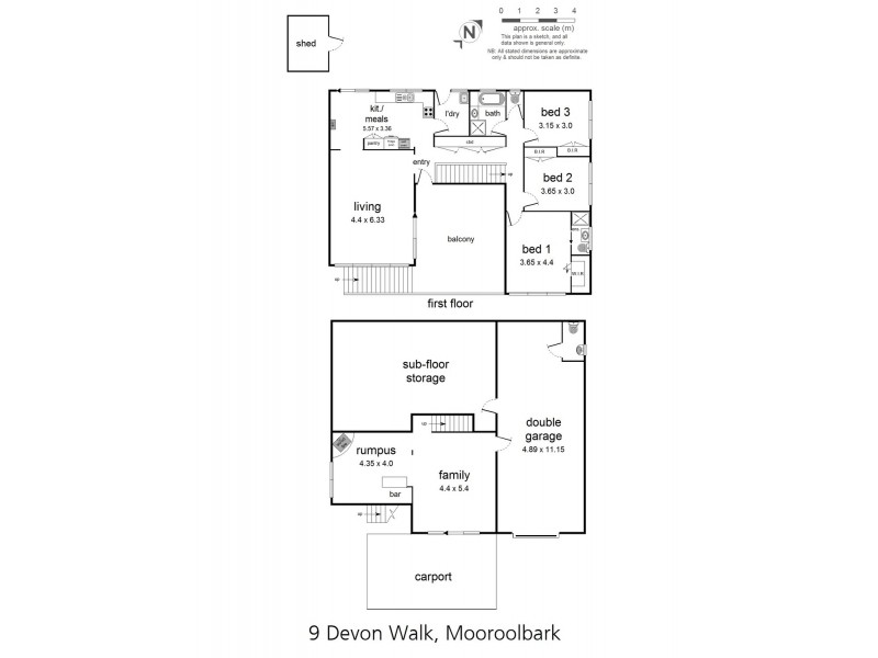 9 Devon Walk, Mooroolbark VIC 3138 Floorplan