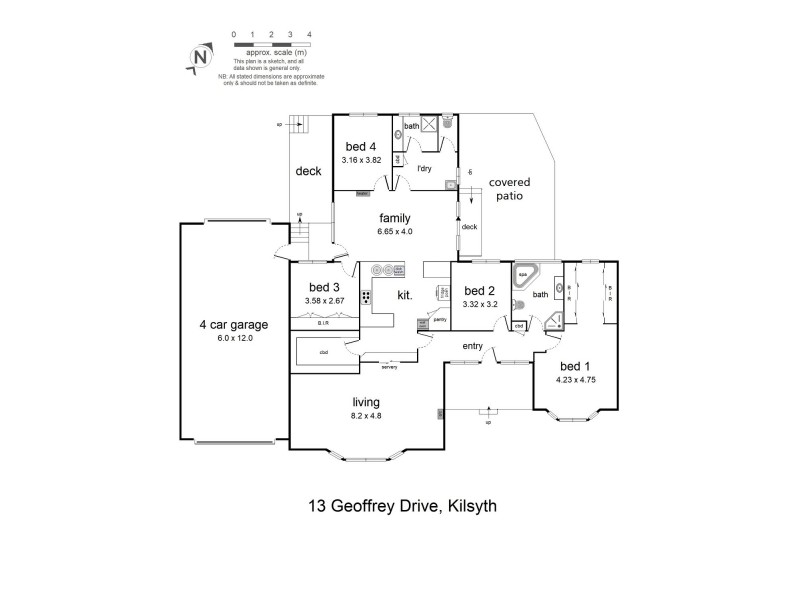 13 Geoffrey Drive, Kilsyth VIC 3137 Floorplan