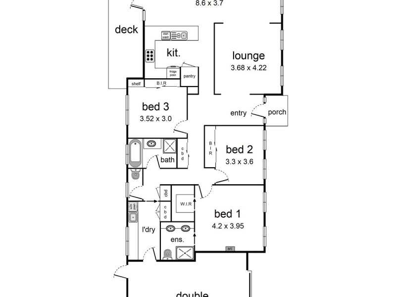3/221 Cambridge Road, Mooroolbark VIC 3138 Floorplan