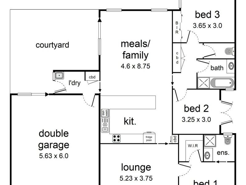 1/30 Jackson Street, Croydon VIC 3136 Floorplan