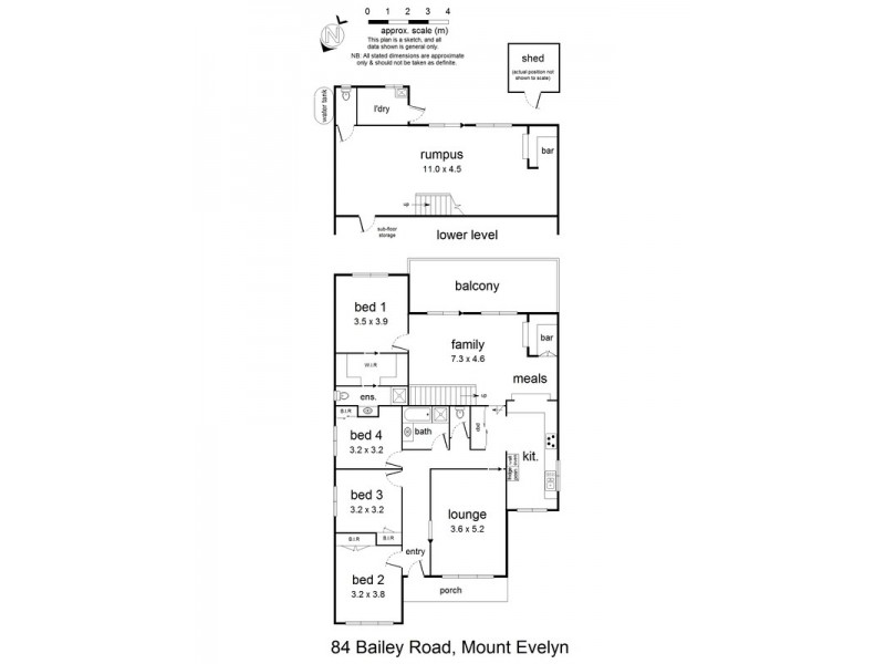 84 Bailey  Road, Mount Evelyn VIC 3796 Floorplan