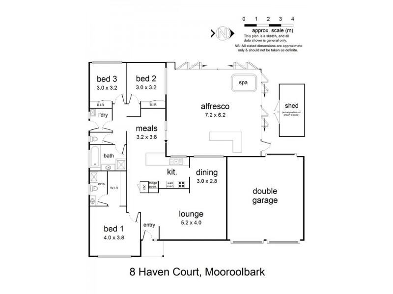 8 Haven Court, Mooroolbark VIC 3138 Floorplan