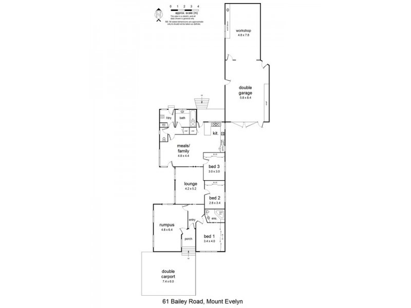 61 Bailey  Road, Mount Evelyn VIC 3796 Floorplan