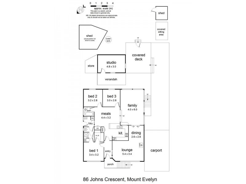 86 Johns Crescent, Mount Evelyn VIC 3796 Floorplan