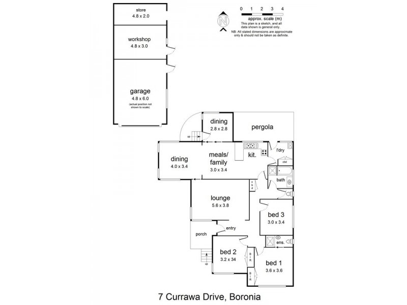 7 Currawa Drive, Boronia VIC 3155 Floorplan