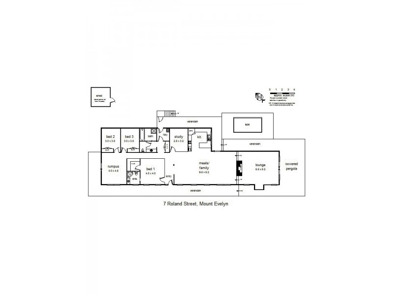 7 Roland Avenue, Mount Evelyn VIC 3796 Floorplan